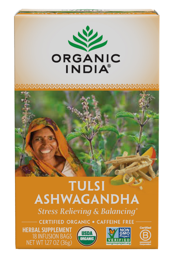 Tulsi Ashwagandha 18 Bags Organic India