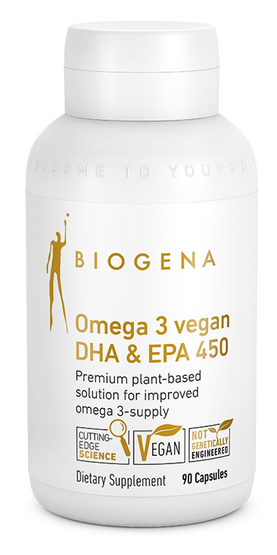 Omega 3 Vegan DHA & EPA 450 GOLD 90 Capsules Biogena