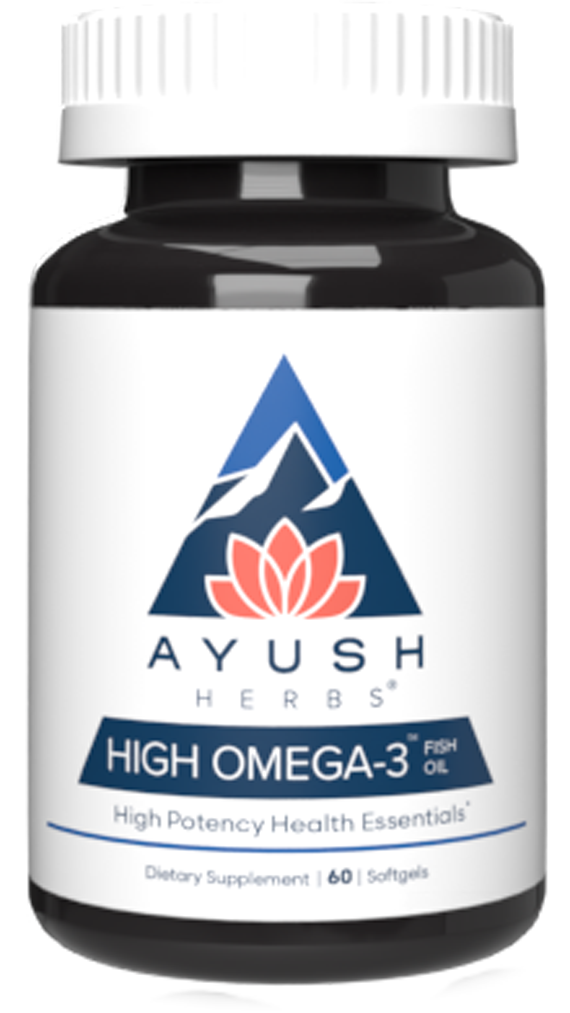 High Omega-3 Fish Oil 60 Softgels Ayush Herbs