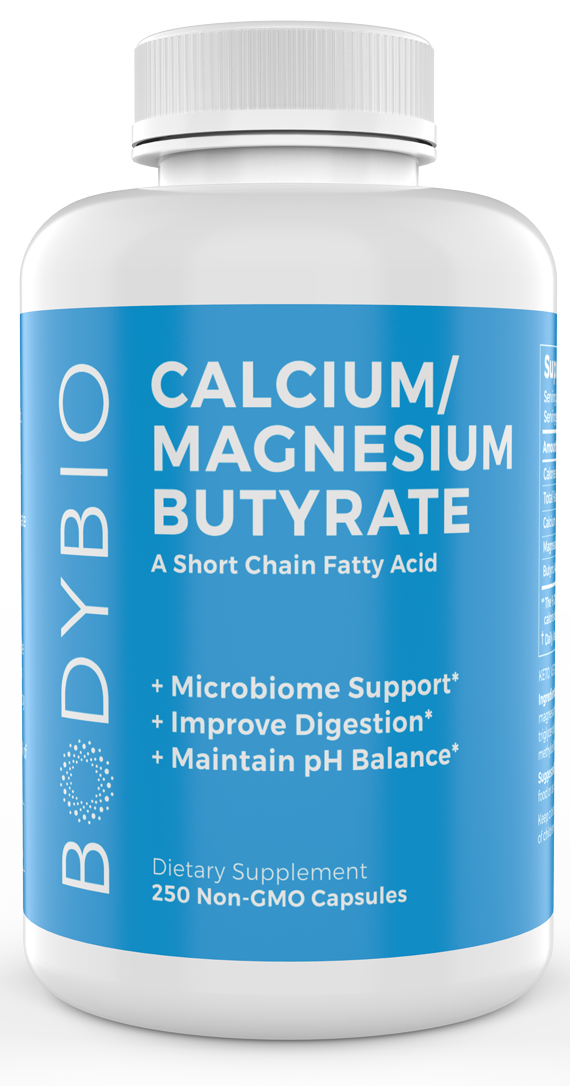 Calcium / Magnesium Butyrate 250 Capsules BodyBio