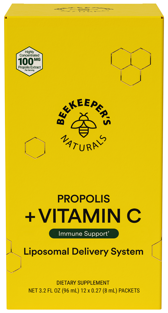 Propolis + Vitamin C 12 Packets BeeKeeper's Naturals