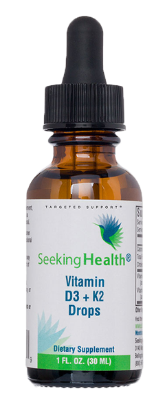 Vitamin D3 + K2 Drops 1 fl oz Seeking Health