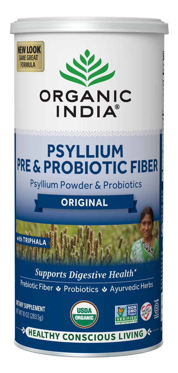 Psyllium Pre & Probiotic Fiber 56 Servings Organic India