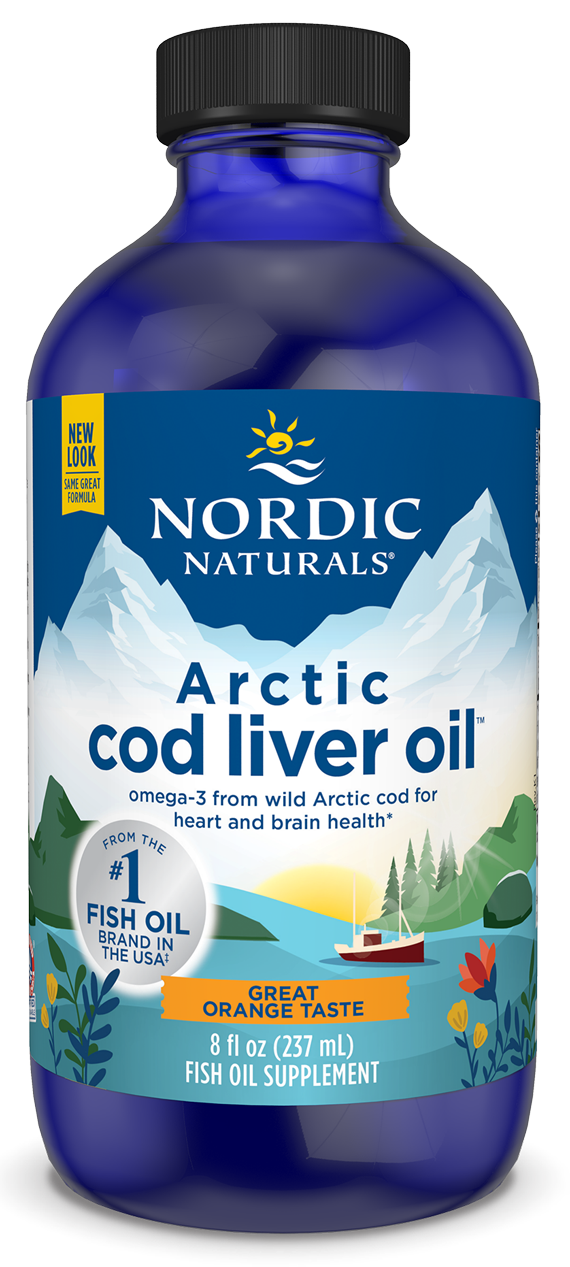 Arctic Cod Liver Oil Orange 8 fl oz Nordic Naturals