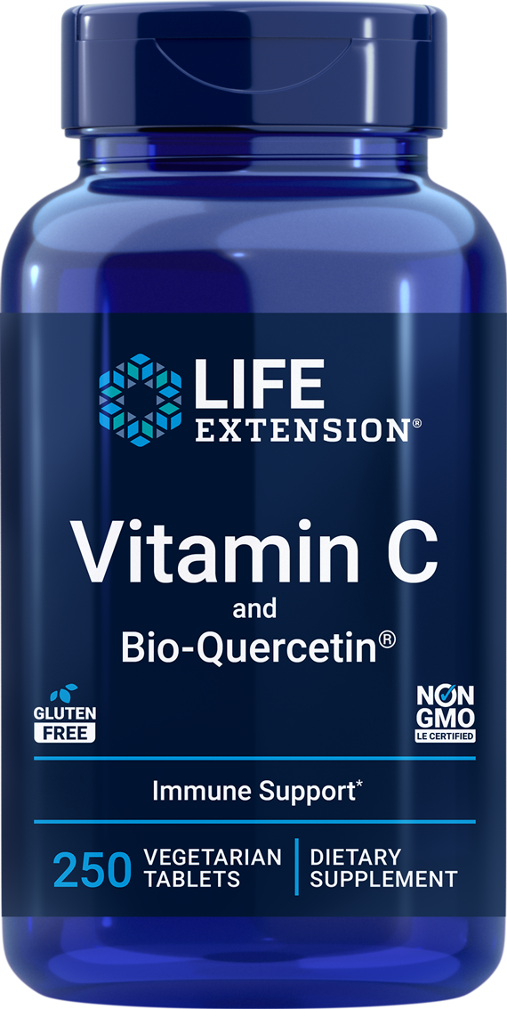 Vitamin C and Bio-Quercetin Phytosome 250 Tablets Life Extension