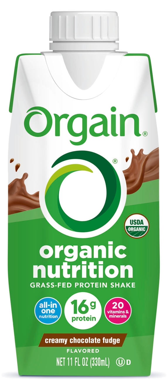 Organic Nutrition Shake Creamy Chocolate Fudge Single Serving Pack Orgain